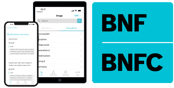 BNF + BNFC app on mobile and tablet