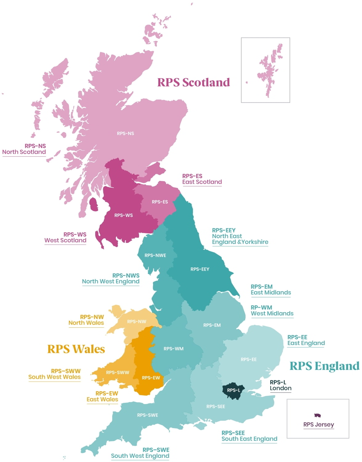 RPS GB Regions map