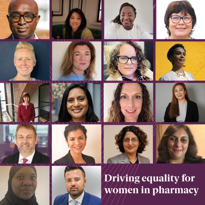 group picture of panel for driving equality for women in pharmacy