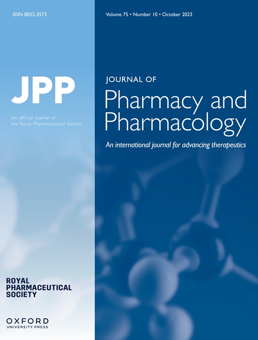 Cover of The Journal of Pharmacy and Pharmacology (JPP)